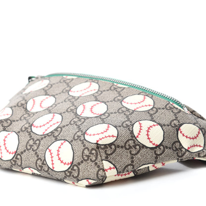 Gucci GG Supreme Monogram Baseballs Web Childrens Belt Bag 7 of 10