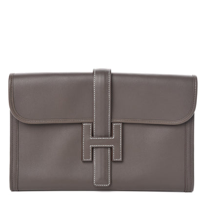 Hermes Swift Jige PM Clutch Etain 1 of 16