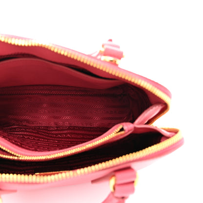 Prada Saffiano Lux Small Promenade Tote  Peonia 5 of 13