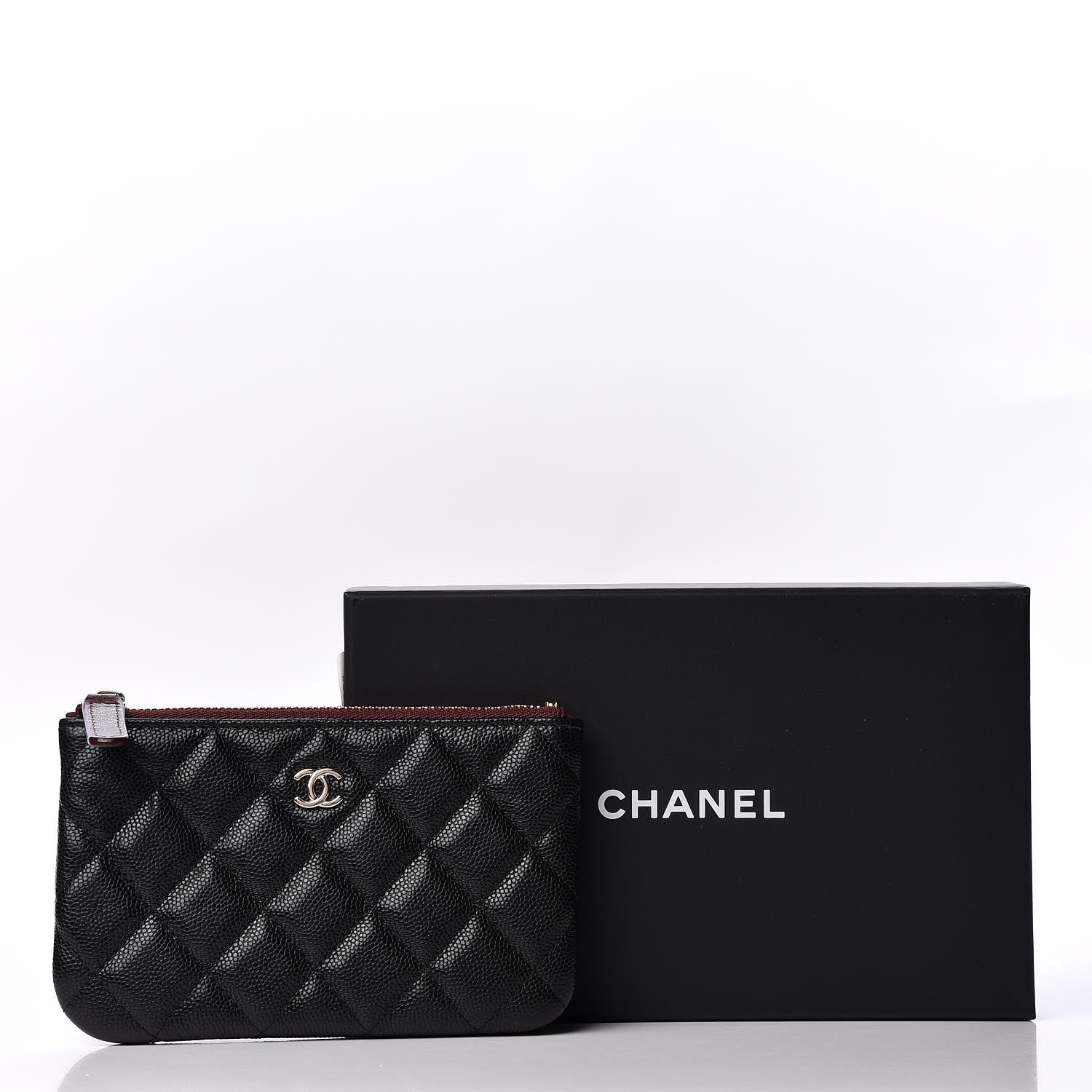 Chanel Caviar Quilted Small Cosmetic Case Black 9 of 9