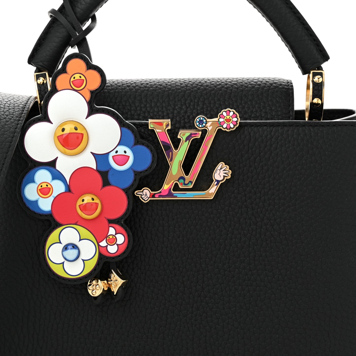 LV X TM Taurillon Superflat Capucines BB Black
