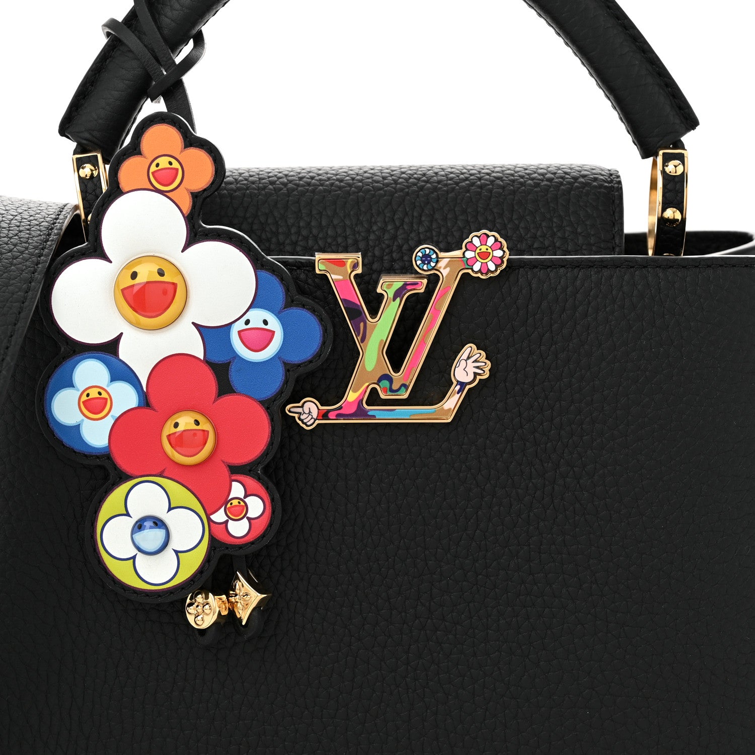Louis Vuitton LV X TM Taurillon Superflat Capucines BB Black 7 of 10