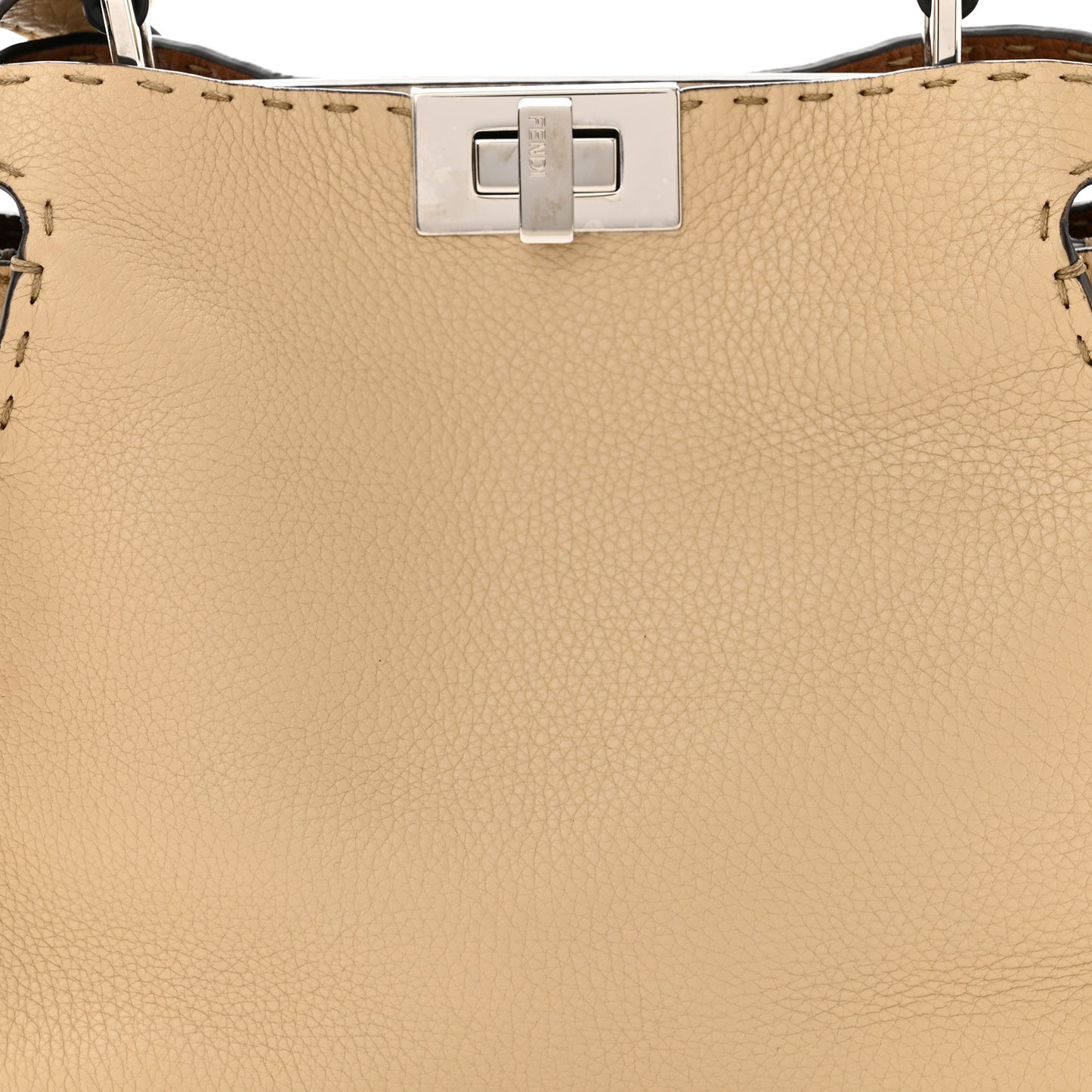 Cuoio Romano Selleria Medium Peekaboo Iconic Essentially Satchel Paglia Latte Mou