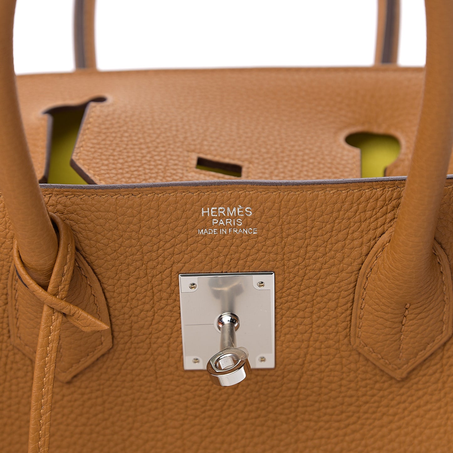 Togo Birkin Verso 30 Caramel Lime