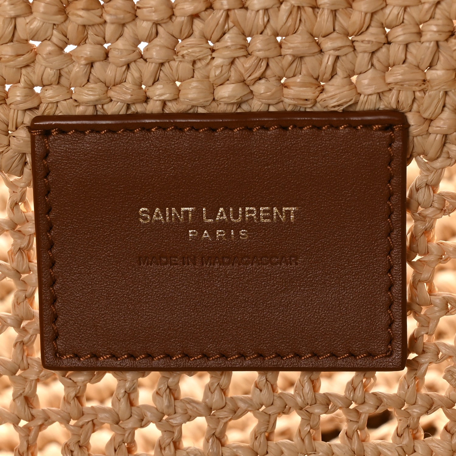 Saint Laurent Raffia Icare Shopping Tote Natural 6 of 10