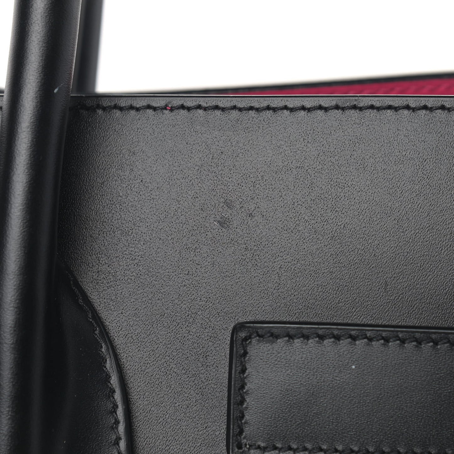 Calfskin Small Sac De Jour Black Fuchsia