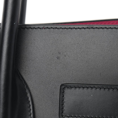 Saint Laurent Calfskin Small Sac De Jour Black Fuchsia 18 of 18