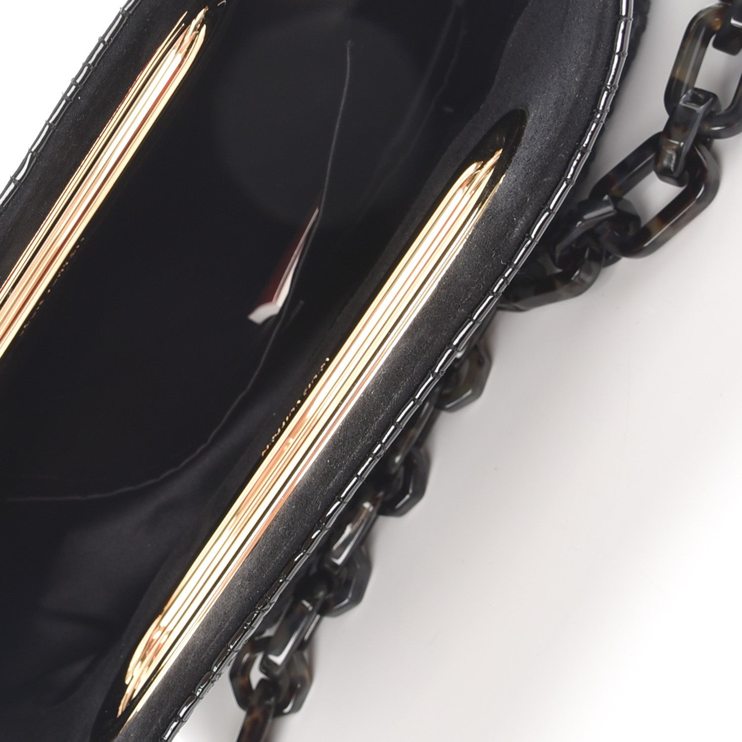 Louis Vuitton Suede Monogram Motard Afterdark Clutch Black 6 of 8