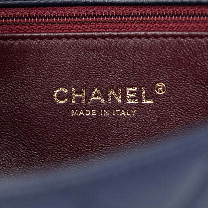 Chanel Caviar Quilted Small CC Filigree Flap Navy Black 6 of 10