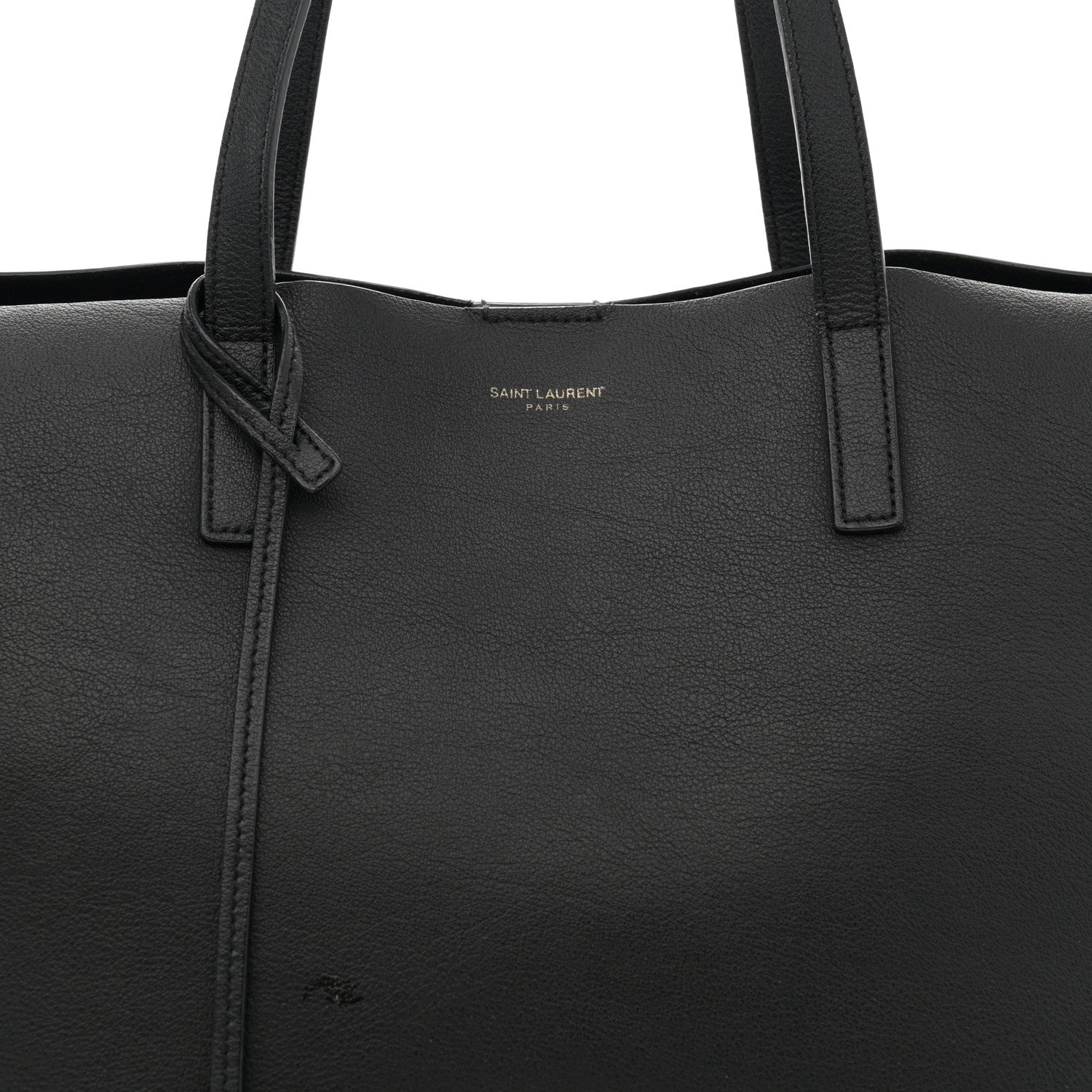 Saint Laurent Calfskin Large Shopping Tote Black 8 of 14