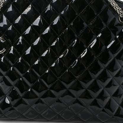 Chanel Patent Quilted Large Just Mademoiselle Bowling Bag Black 9 of 12