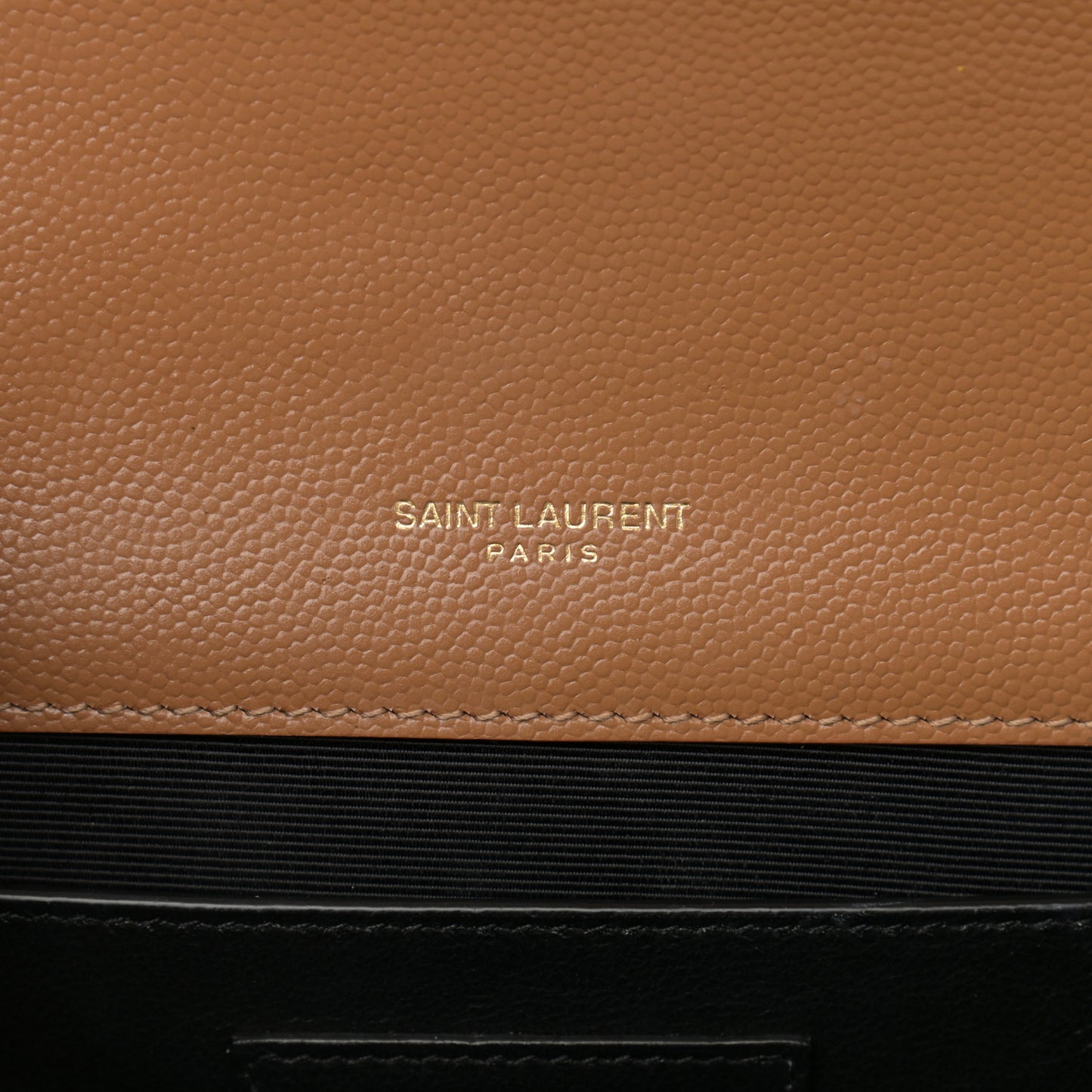 Grain De Poudre Textured Mixed Matelasse Triquilt Medium Monogram Satchel Tan