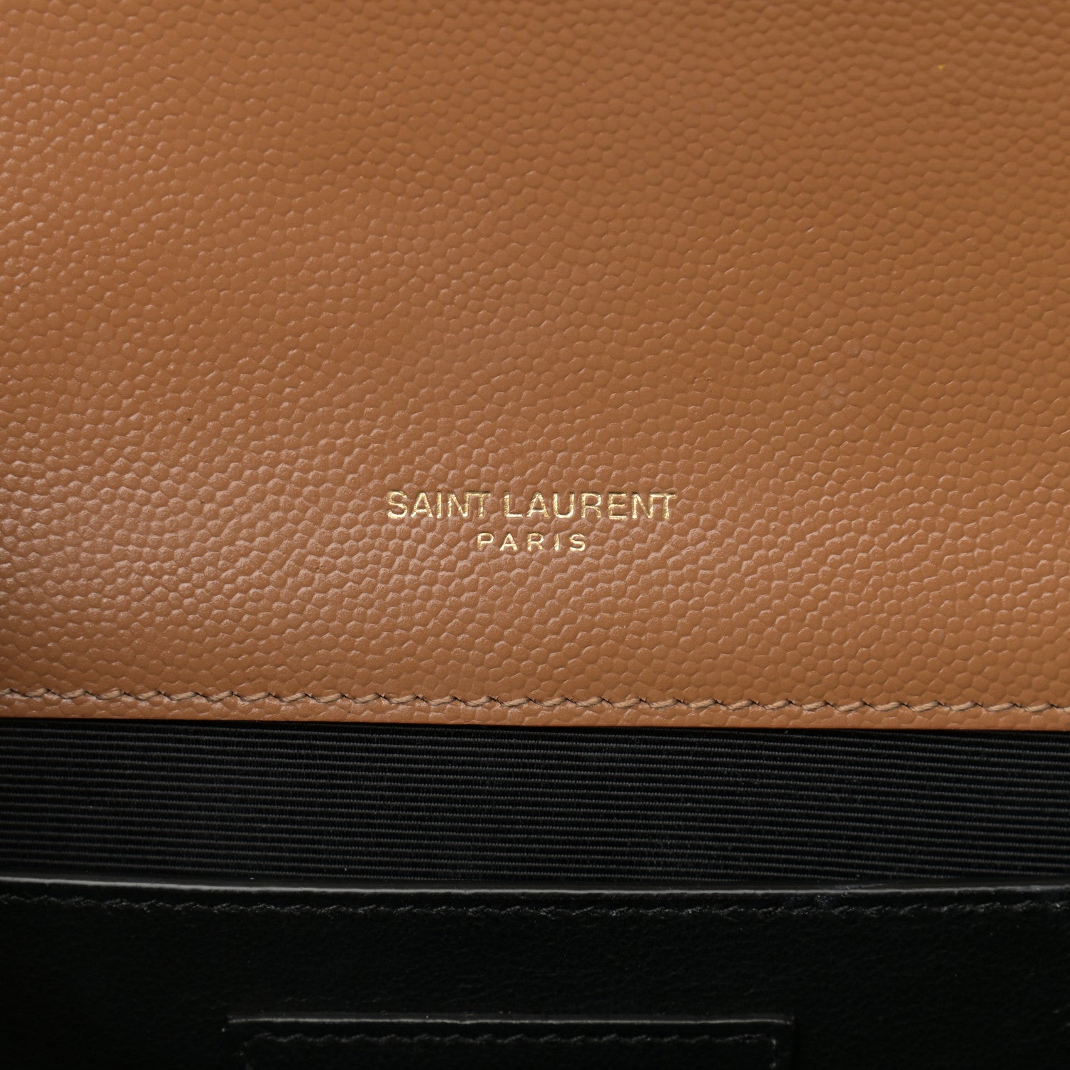Saint Laurent Grain De Poudre Textured Mixed Matelasse Triquilt Medium Monogram Satchel Tan 7 of 10
