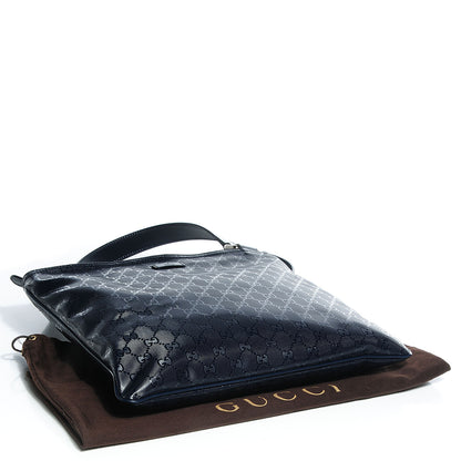 Gucci Imprime Monogram Flat Messenger Bag Navy 4 of 8