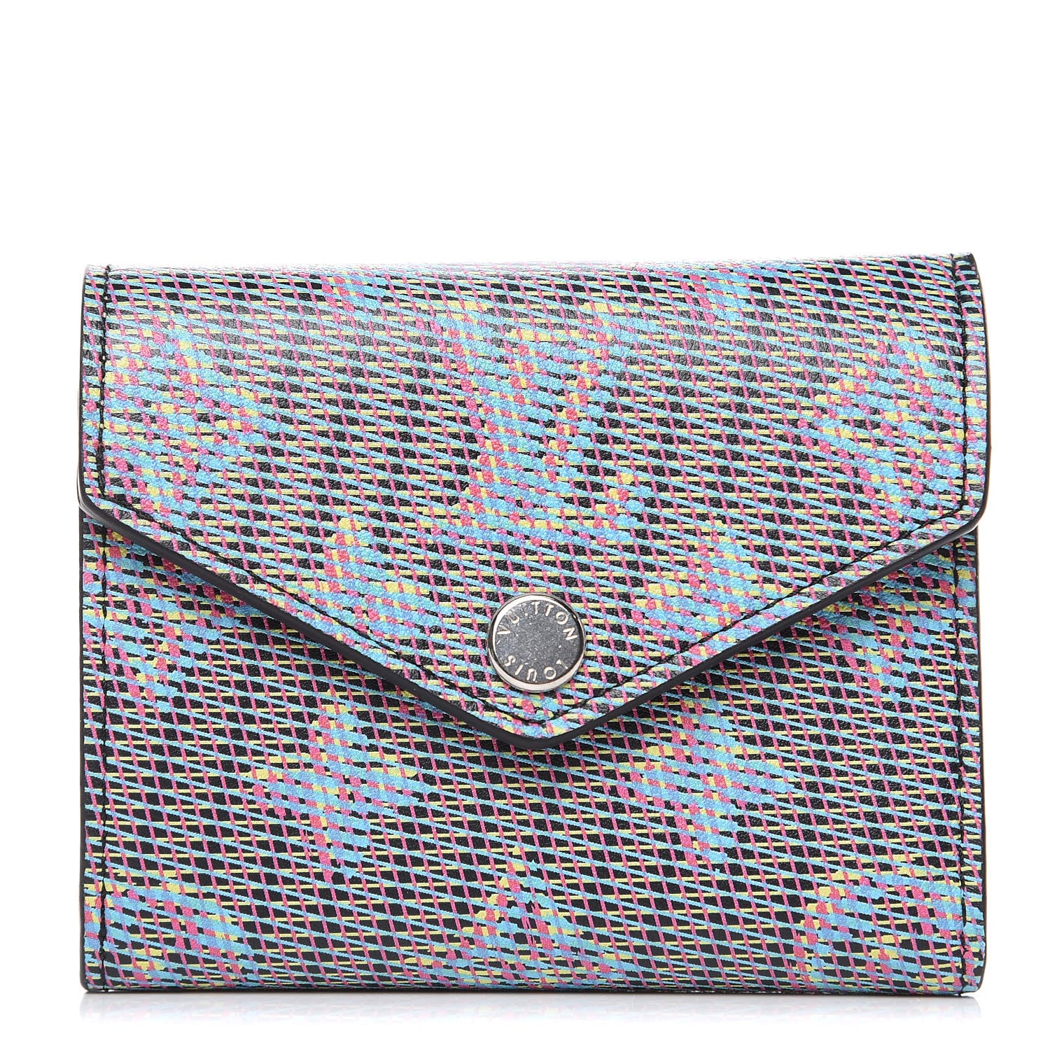 Louis Vuitton Monogram LV Pop Zoe Wallet Blue 1 of 6