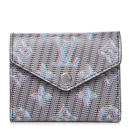 Louis Vuitton Monogram LV Pop Zoe Wallet Blue 1 of 6