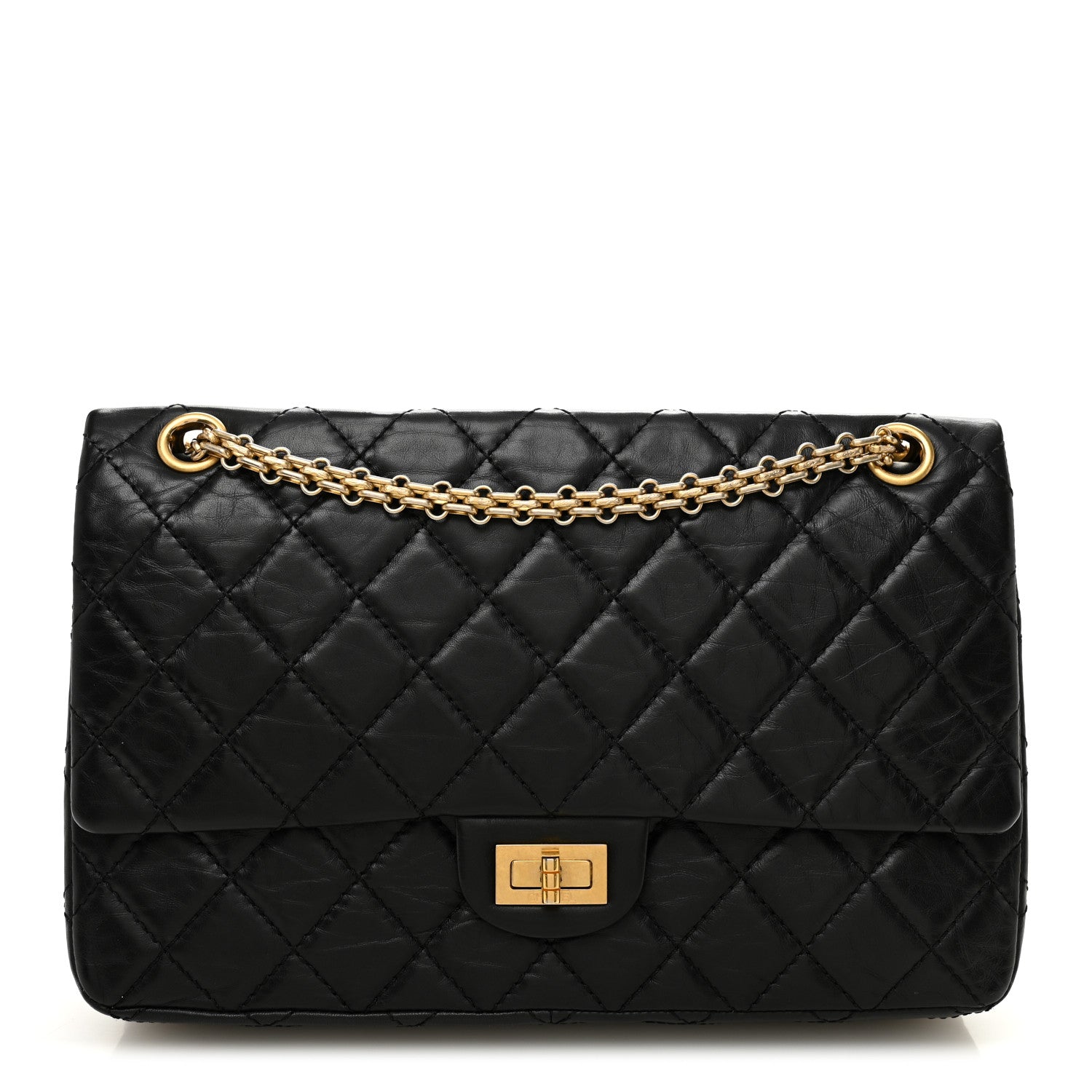 Chanel Aged Calfskin Quilted 2.55 Reissue 226 Flap Black 1 of 10