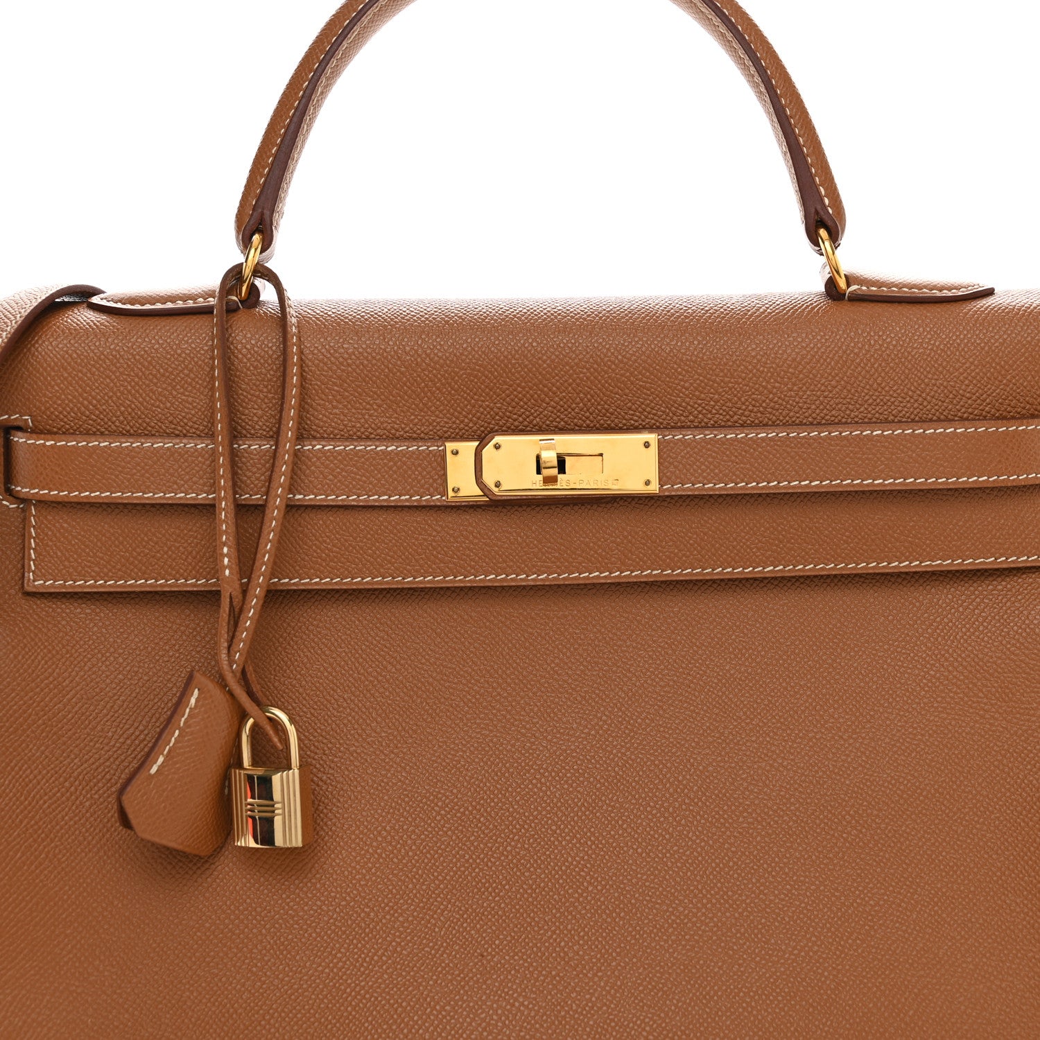 Hermes Courchevel Kelly Retourne 35 Gold 8 of 14