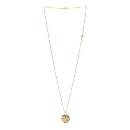 Christian Dior 18K Yellow White Gold Diamond Black Onyx Mother of Pearl Rose Celeste Medallion Pendant Necklace 3 of 7