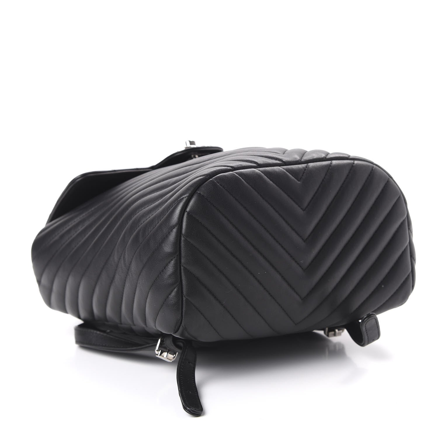 Chanel Calfskin Chevron Quilted Small Urban Spirit Backpack Black 3 of 10