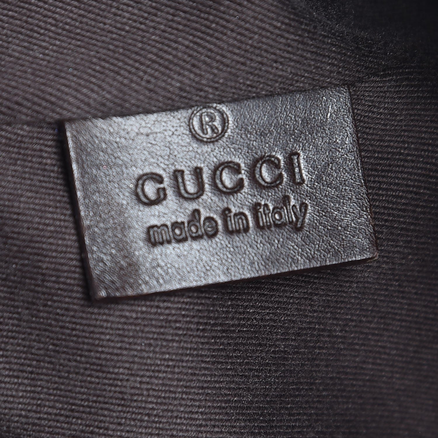 Gucci Denim Monogram Tote Dark Brown 7 of 8