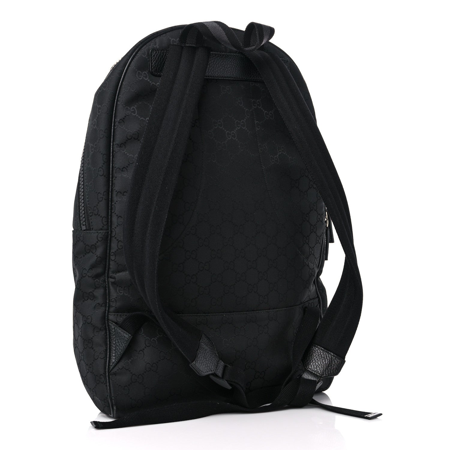 Gucci Nylon Monogram Slim Backpack Black 4 of 11