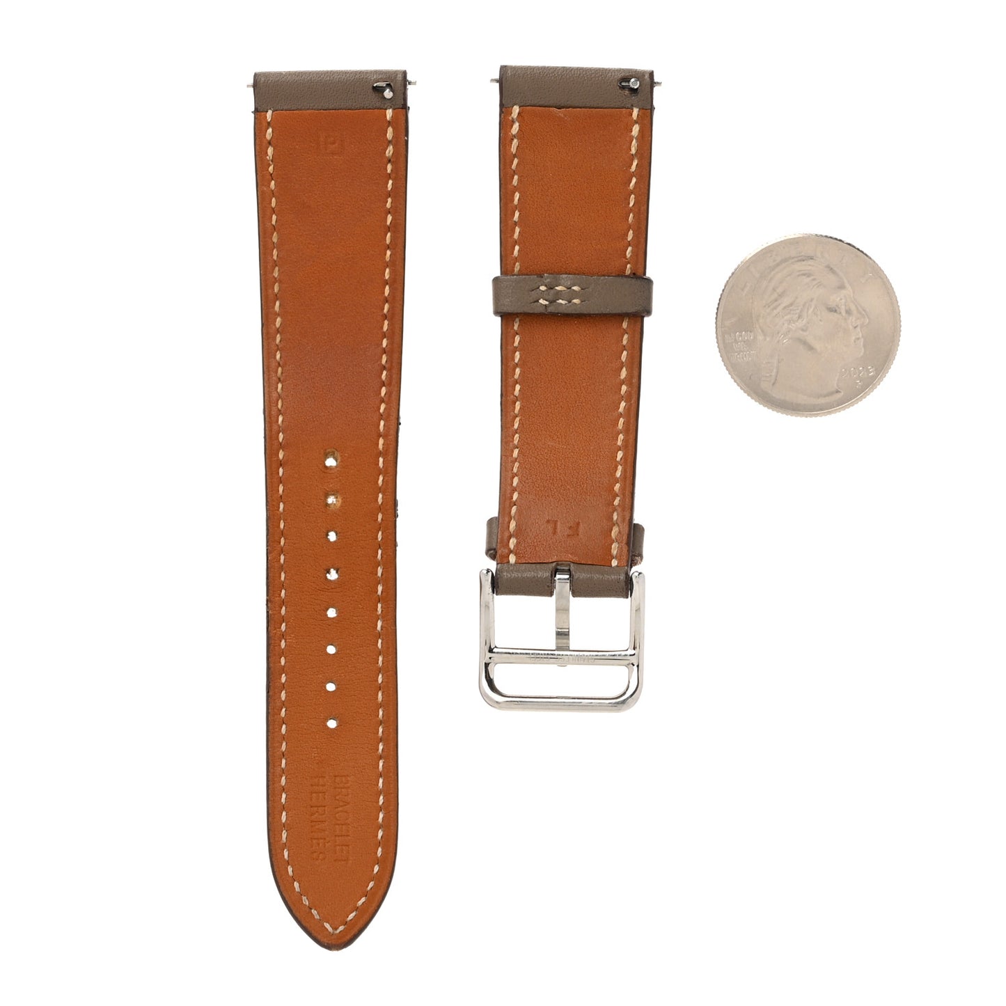 Swift Small Heure H Hour Single Tour Watch Strap SH Etoupe