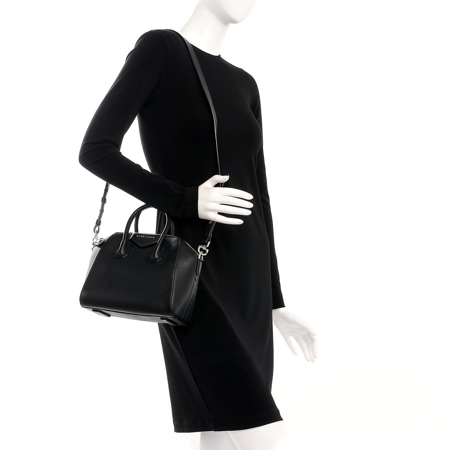 Sugar Goatskin Mini Antigona Black