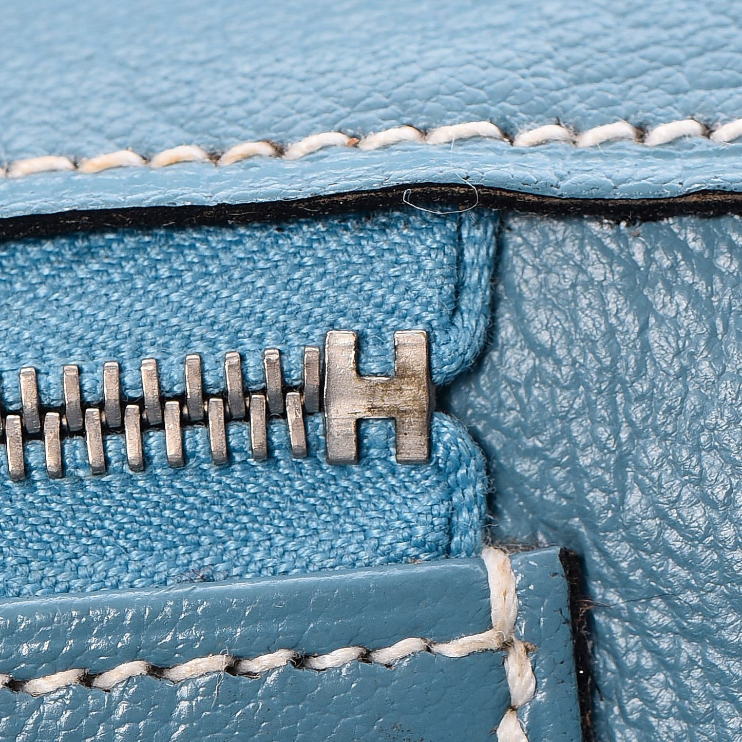 Taurillon Clemence Birkin 35 Blue Jean