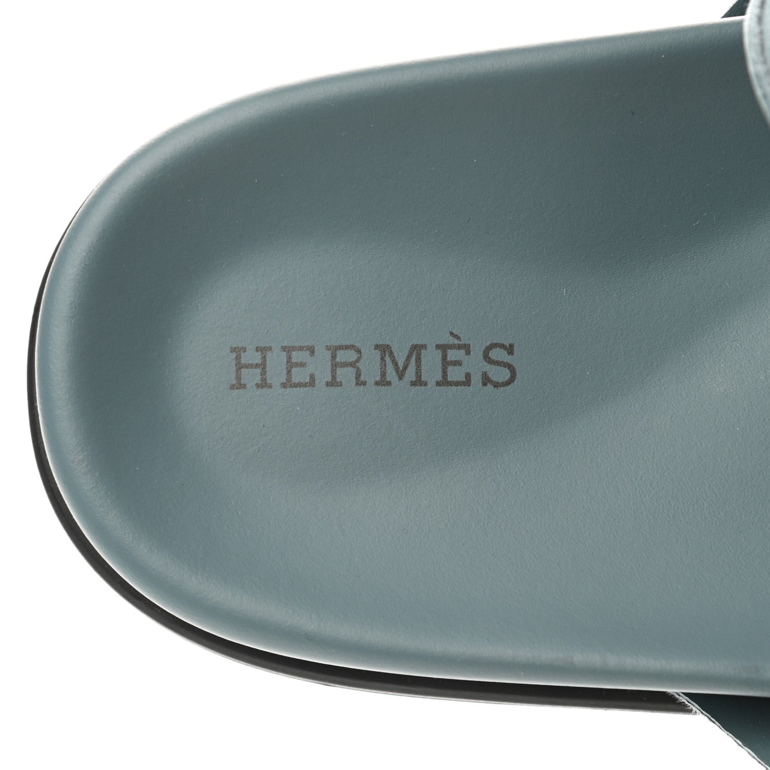 Hermes Suede Goatskin Extra Sandals 39.5 Bleu Pinede 7 of 8