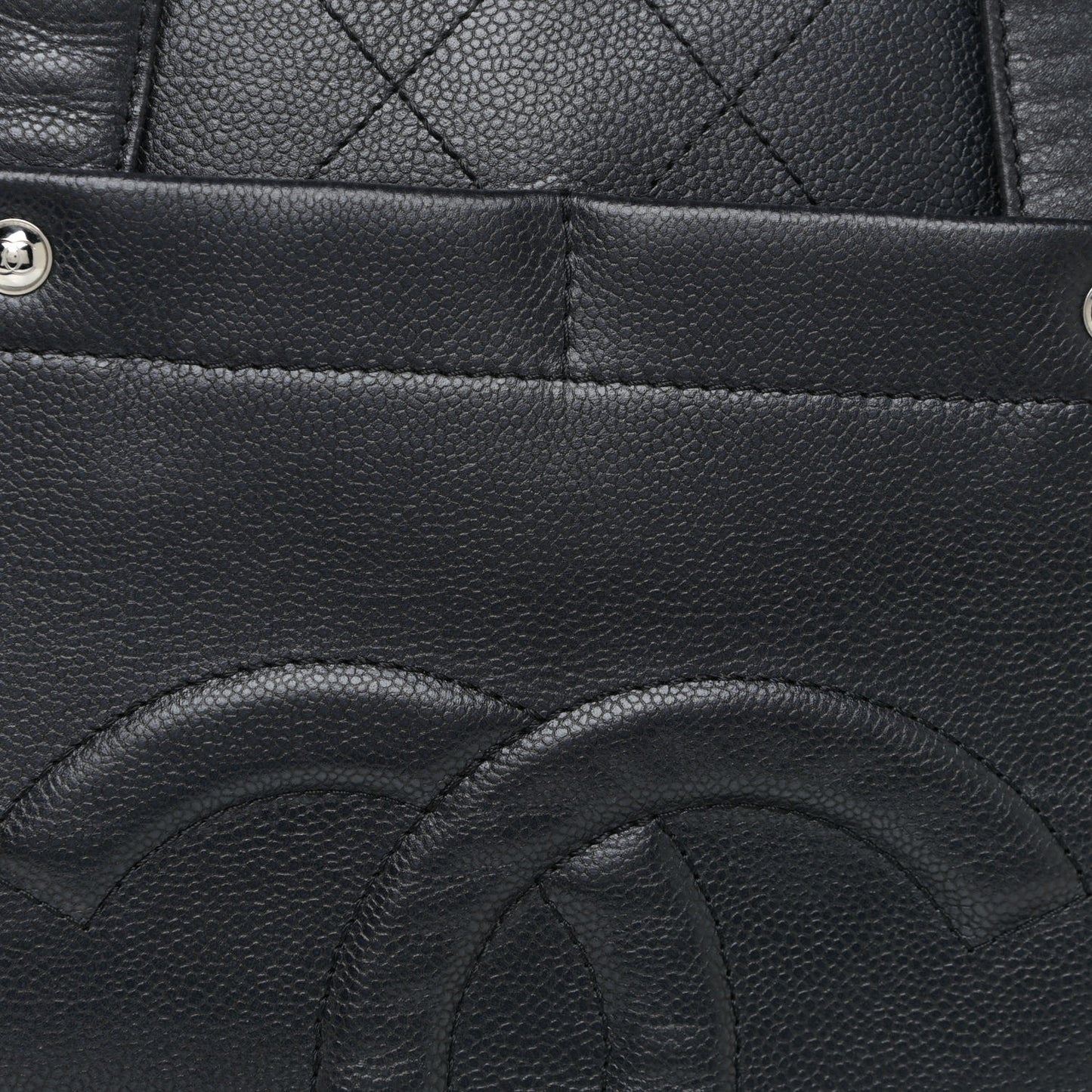 Caviar Executive Cerf Shopper Tote Black