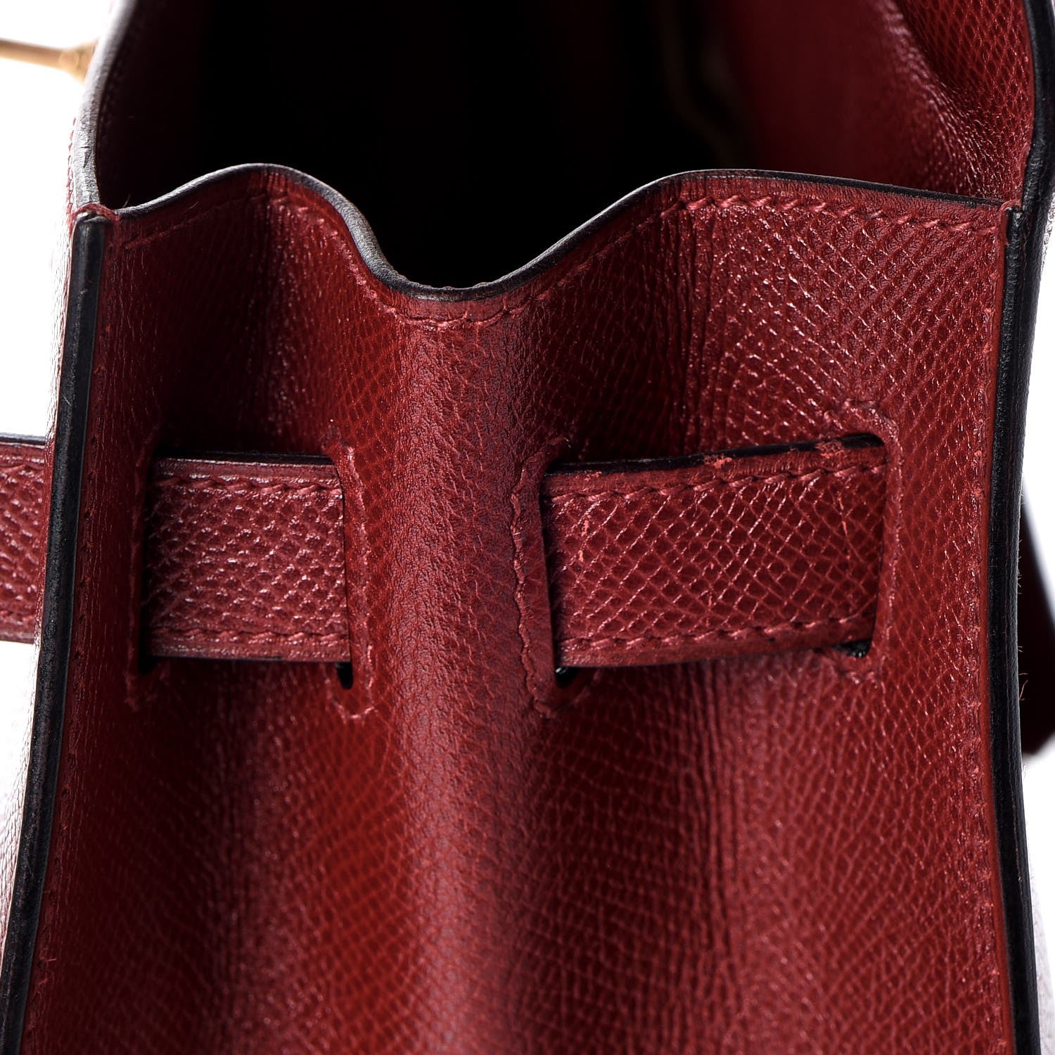 Hermes Courchevel Kelly Sellier 32 Rouge H 31 of 39