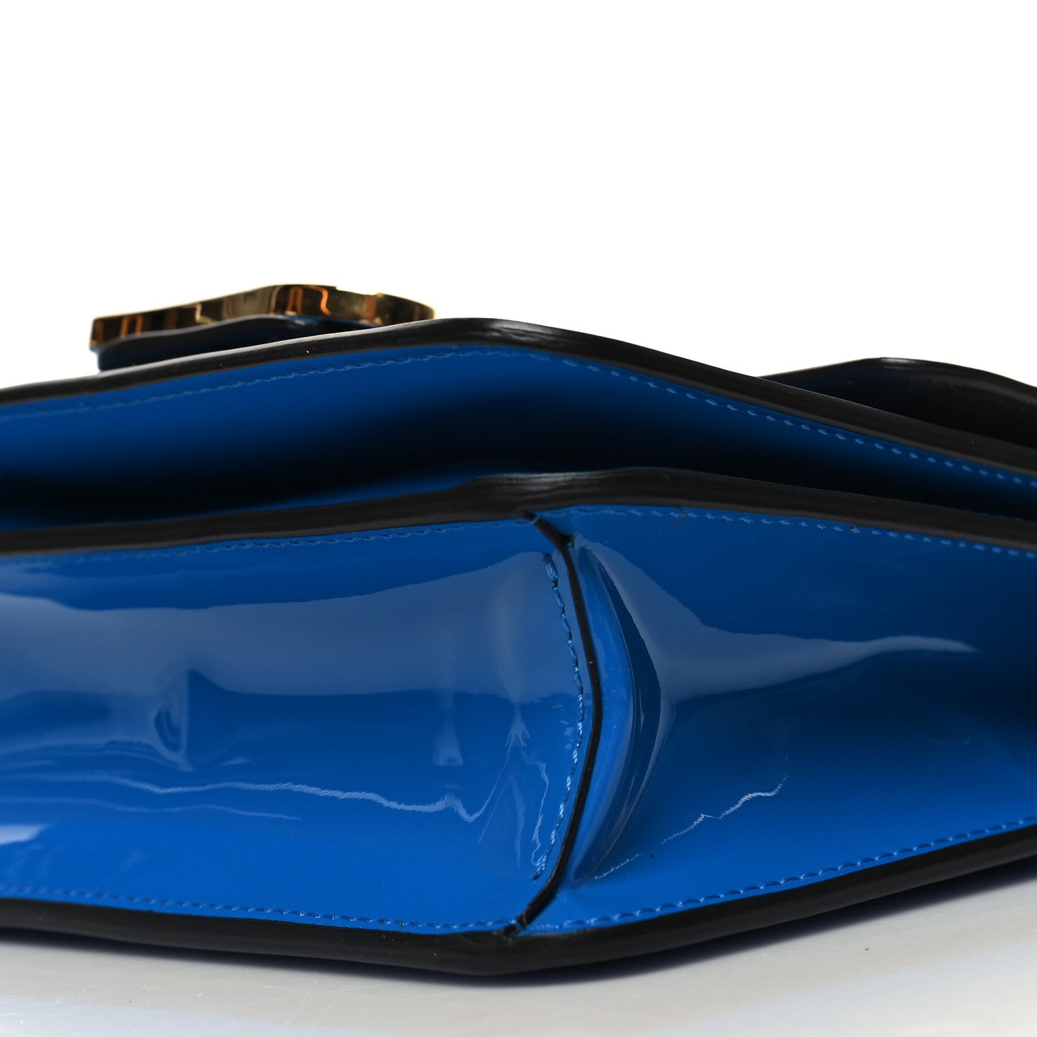 Fendi Vitello Vernice Mou Karligraphy Crossbody Bag Bluette 11 of 11