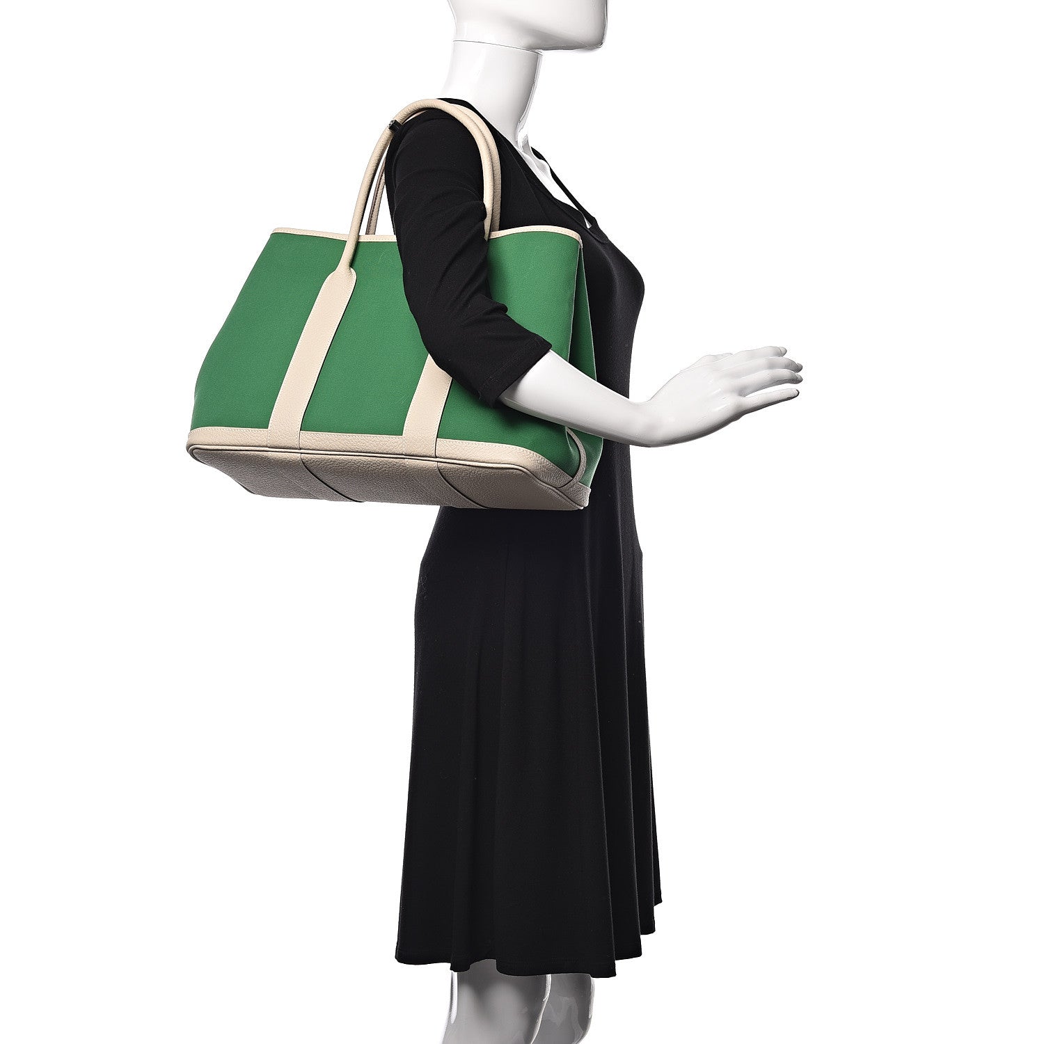 Hermes Toile Officier Negonda Garden Party 36 Cactus Craie 2 of 9