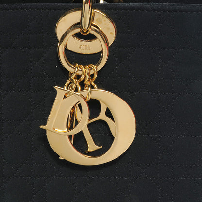 Christian Dior Nylon Cannage Large Lady Dior Black 9 of 9