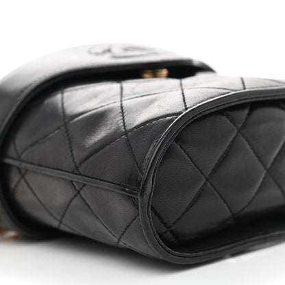 Chanel Lambskin Quilted Small Tassel Shoulder Bag Black 10 of 13