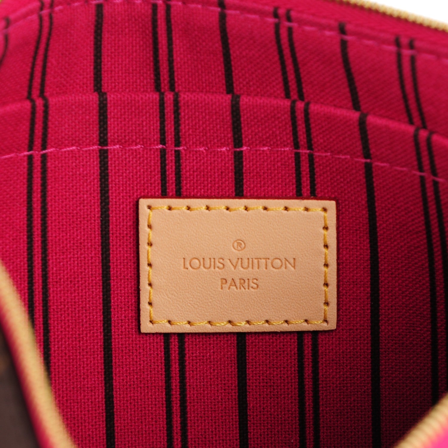 Louis Vuitton Monogram Neverfull MM GM Pochette Pivoine 6 of 9