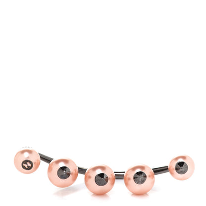 Gucci Metal Pearl Multi-Finger Ring Pink 3 of 5