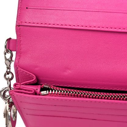 Christian Dior Lambskin Cannage Lady Dior Wallet Organizer Rose Sorbet 7 of 10