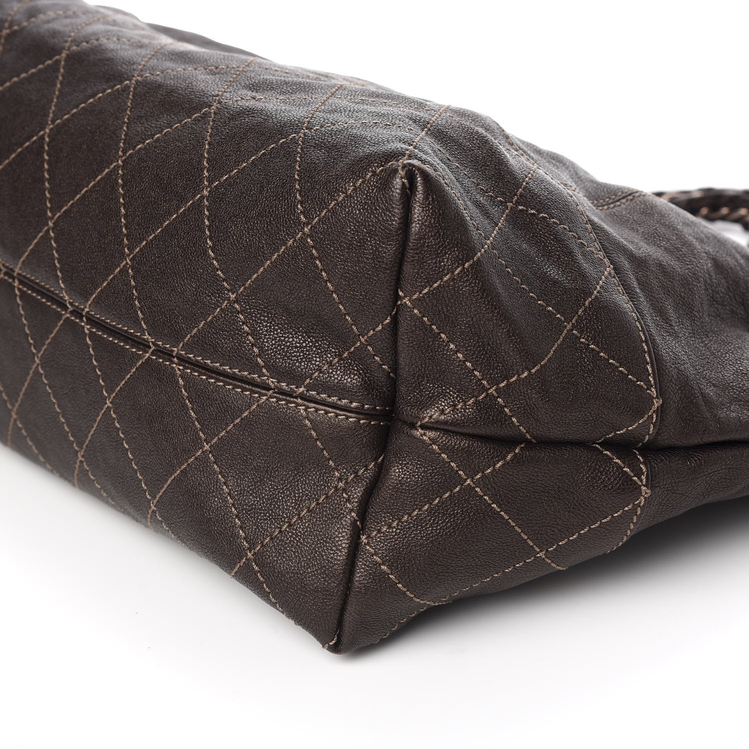 Chanel Metallic Calfskin Baby Coco Cabas Bronze 7 of 9