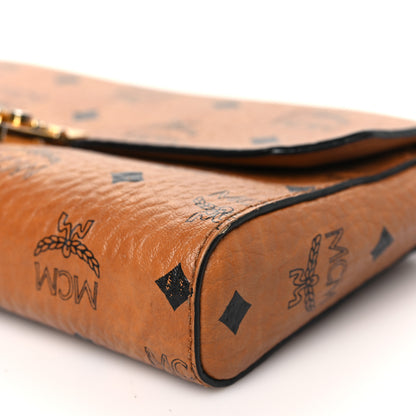 MCM Visetos Small Millie Crossbody Bag Cognac 10 of 13