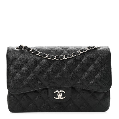 Chanel Caviar Quilted Jumbo Double Flap Black 1 of 9