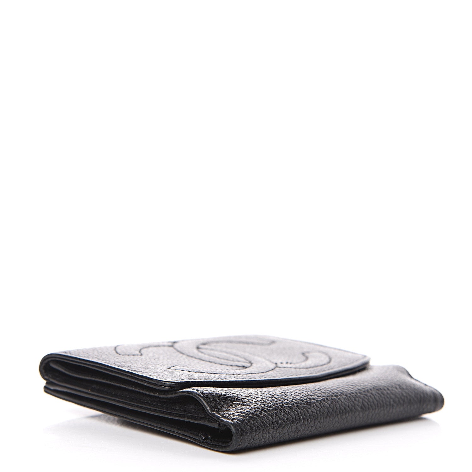 Chanel Caviar Timeless CC Compact Flap Wallet Black 3 of 10