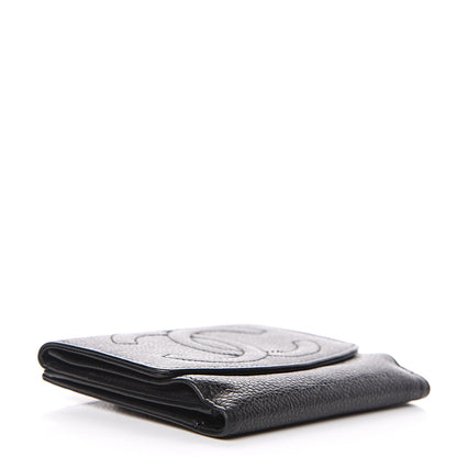 Chanel Caviar Timeless CC Compact Flap Wallet Black 3 of 10