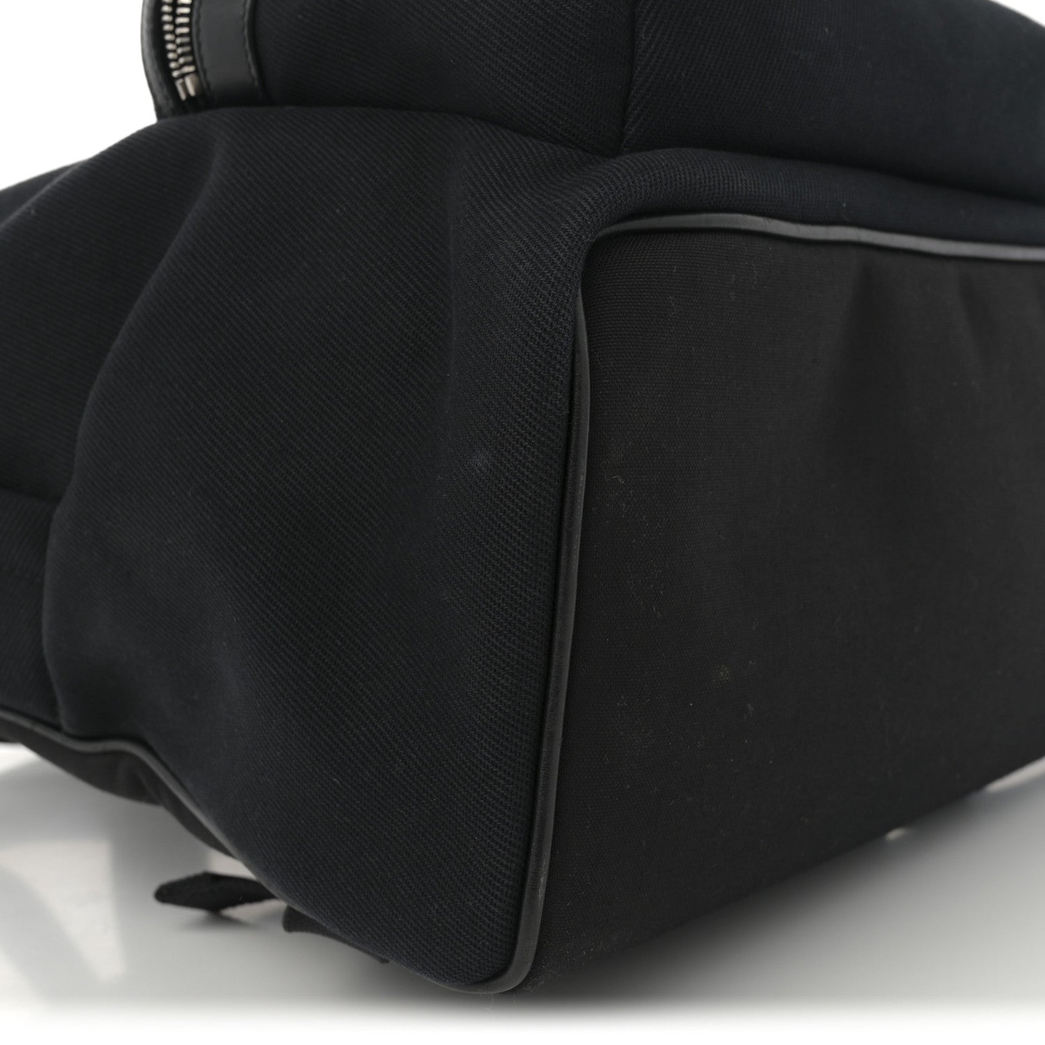 Saint Laurent Canvas Signature Embroidered City Backpack Black 10 of 12