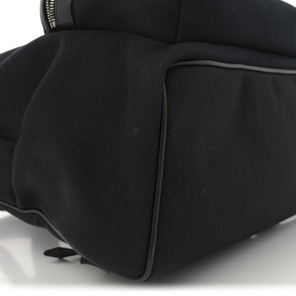 Saint Laurent Canvas Signature Embroidered City Backpack Black 10 of 12