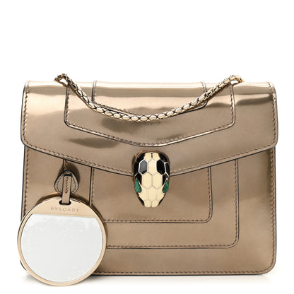 Bulgari Metallic Calfskin Serpenti Forever Crossbody Bag Bronze 3 of 8