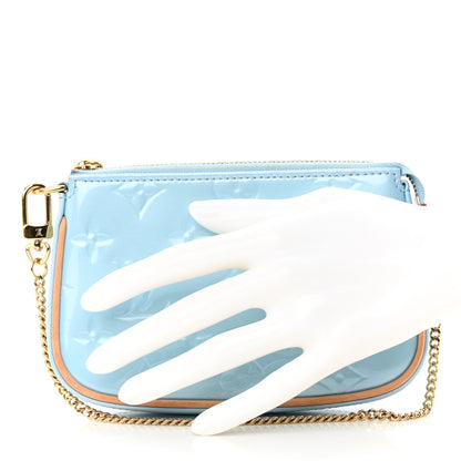 Louis Vuitton Vernis Valentine Mini Pochette Accessories Lollipop Blue 2 of 10