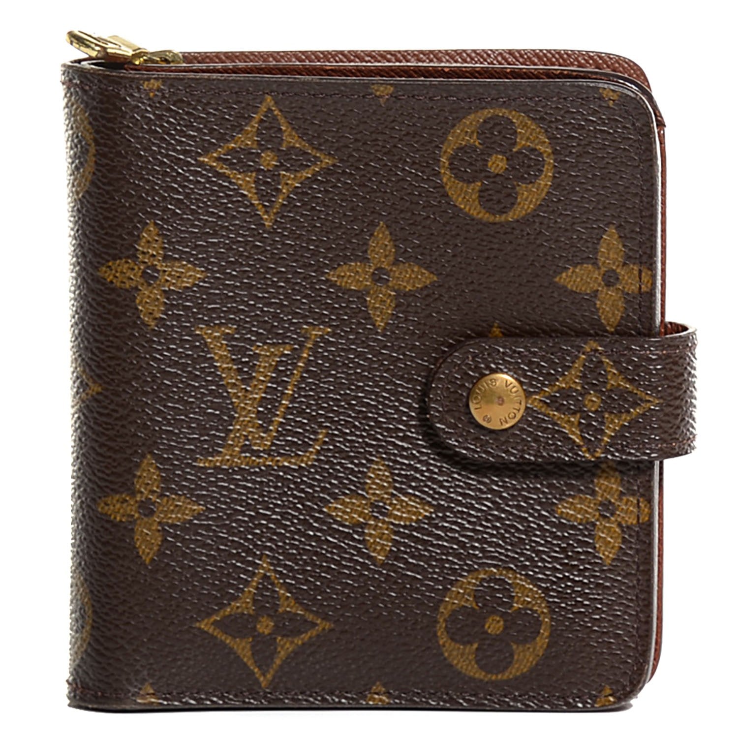 Louis Vuitton Monogram Compact Zippe Zipped Wallet 1 of 7