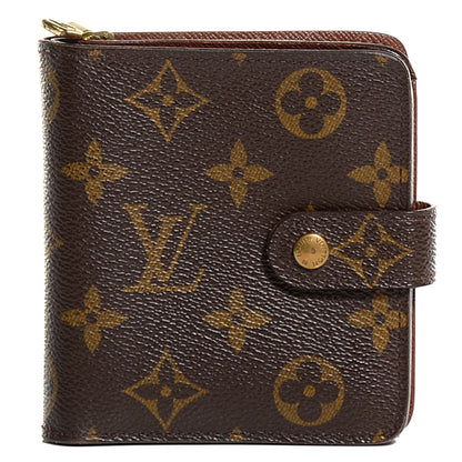 Louis Vuitton Monogram Compact Zippe Zipped Wallet 1 of 7